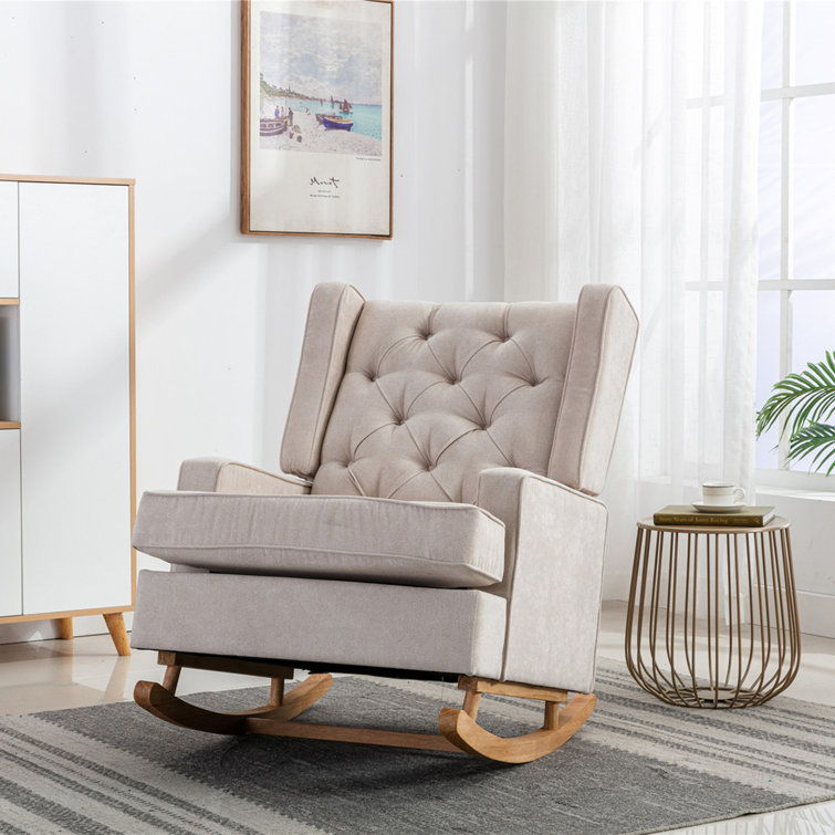 Zoe tufted outlet rocking chair